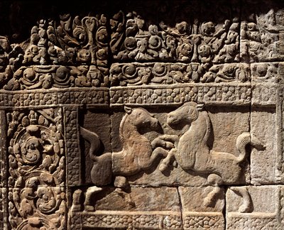 Stone carving by Cambodian School